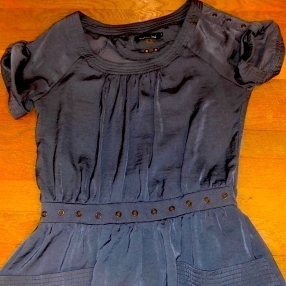 Mustard Seed Gray short sleeve mini Dress size small